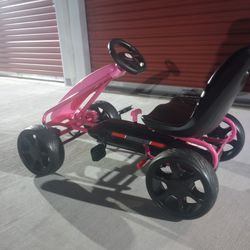 NEW Pink Kids Go Kart Pedal Powered $100