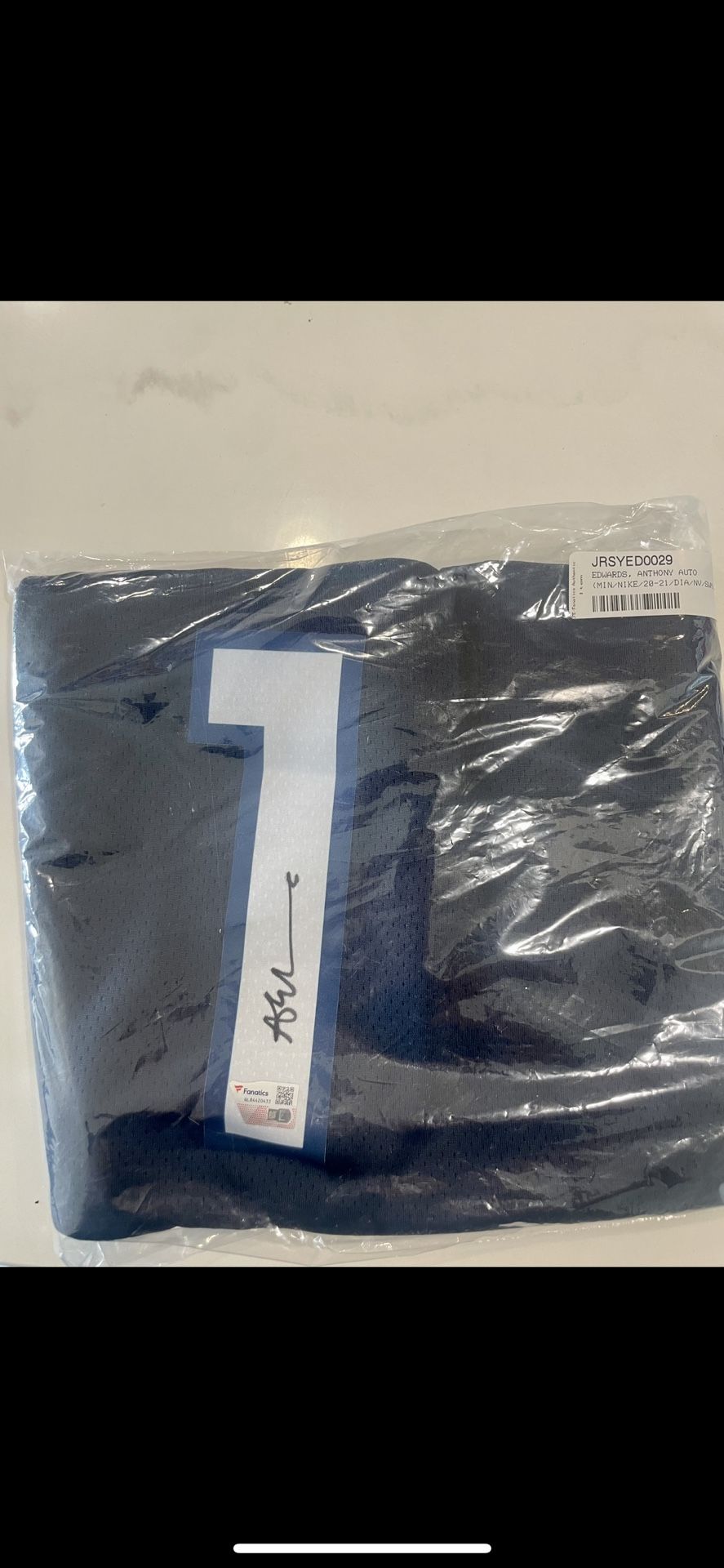 Anthony Edwards Signed Autograph Jersey