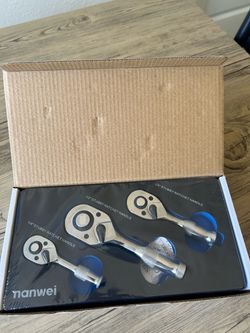 3-Piece Stubby Ratchet Handle Set
