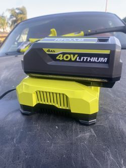 Ryobi 40v Battery And Fast Charger Firm Price