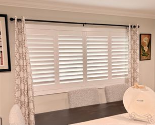 Custom Real Wood Plantation Shutters - Premium Basswood Window Coverings Custom made & Licensed Professional Installation (Persianas de Madera)