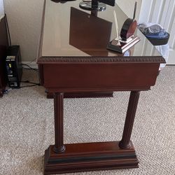 Desk With Printer Table