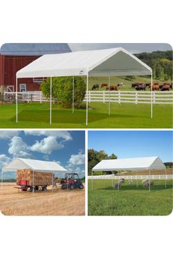 New in a box 10x20 Carport 20x10 Canopy Shed Cover Complete