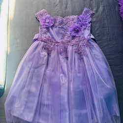 Lilac Toddler Bridesmaid Dress