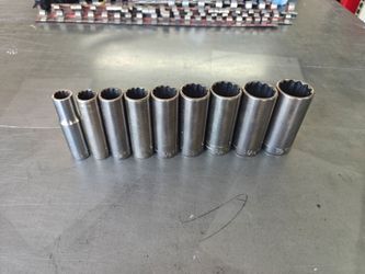 Craftsman SAE Deep G Series 12 Point Sockets 3/8" drive snap-on Kobalt Matco husky