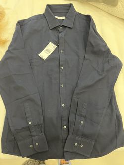 Mango Navy Blue Shirt - M - Never Used New With Tag 