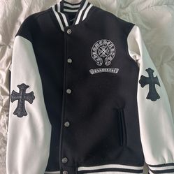 Chrome hearts leather-ma jacket