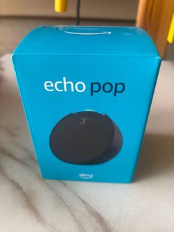 Brand New Amazon Echo Pop Smart Speaker - Charcoal