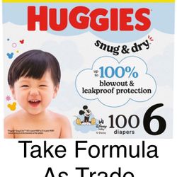 Huggies Size 6 Snug Dry -Diapers -pañales 