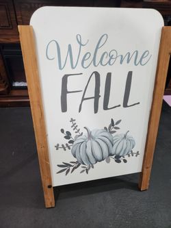 Welcome Fall A-Frame Decorative Sign