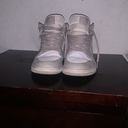 Jordan’s 1 high white and greys