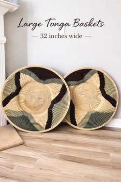 Large African Tonga Baskets