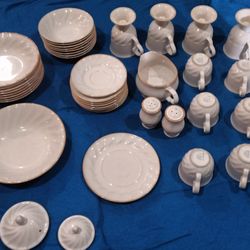 41 PC Set Sculptura Hearthside Stoneware China 
