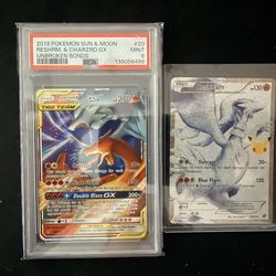 Reshiram & Charizard GX  Slab & Reshiram