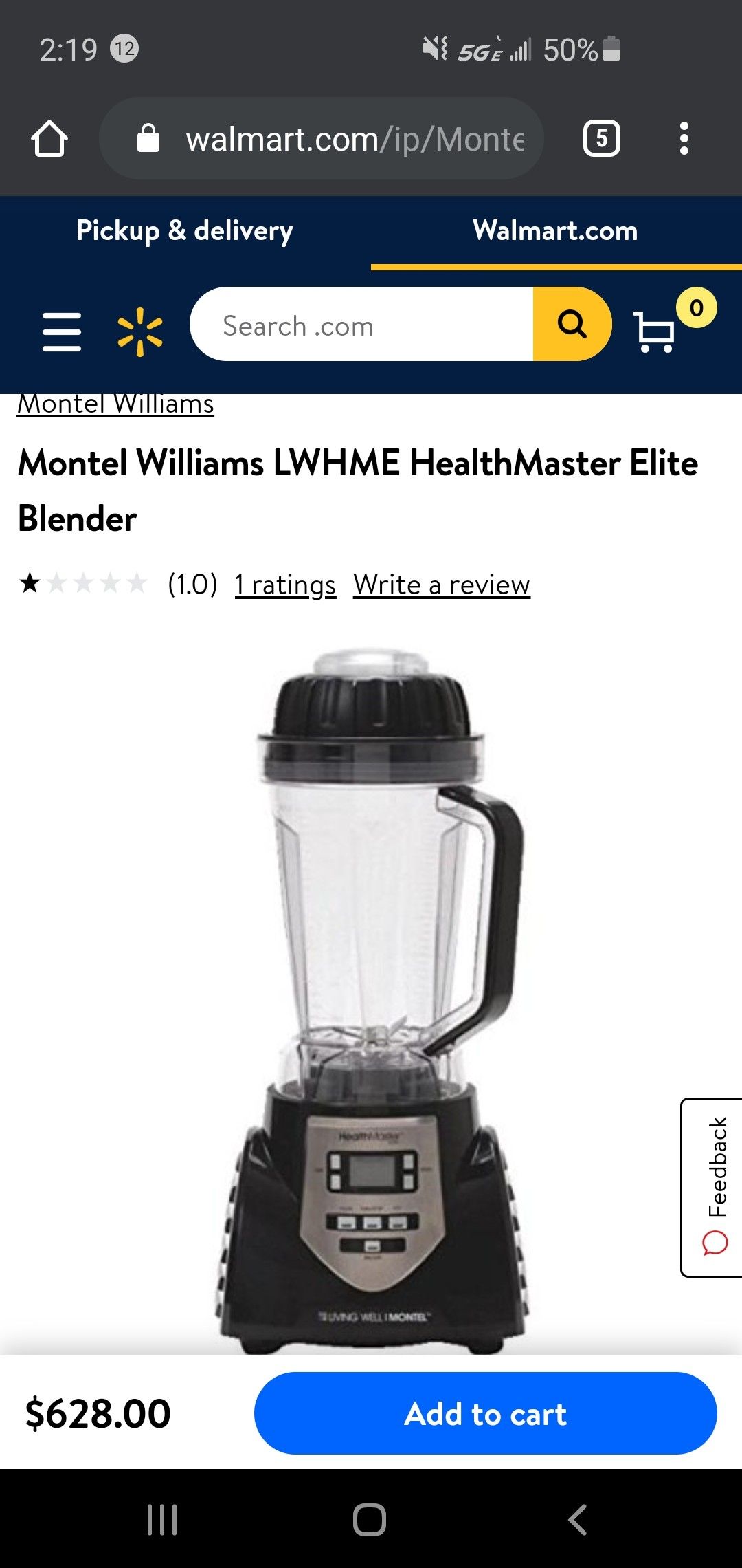 Montel Williams LWHME HealthMaster Elite Blender