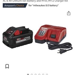 New Milwaukee 8.0 Battery & Rapid Charger 