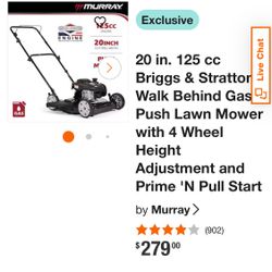 Lawn Mover Gas Murray  140cc