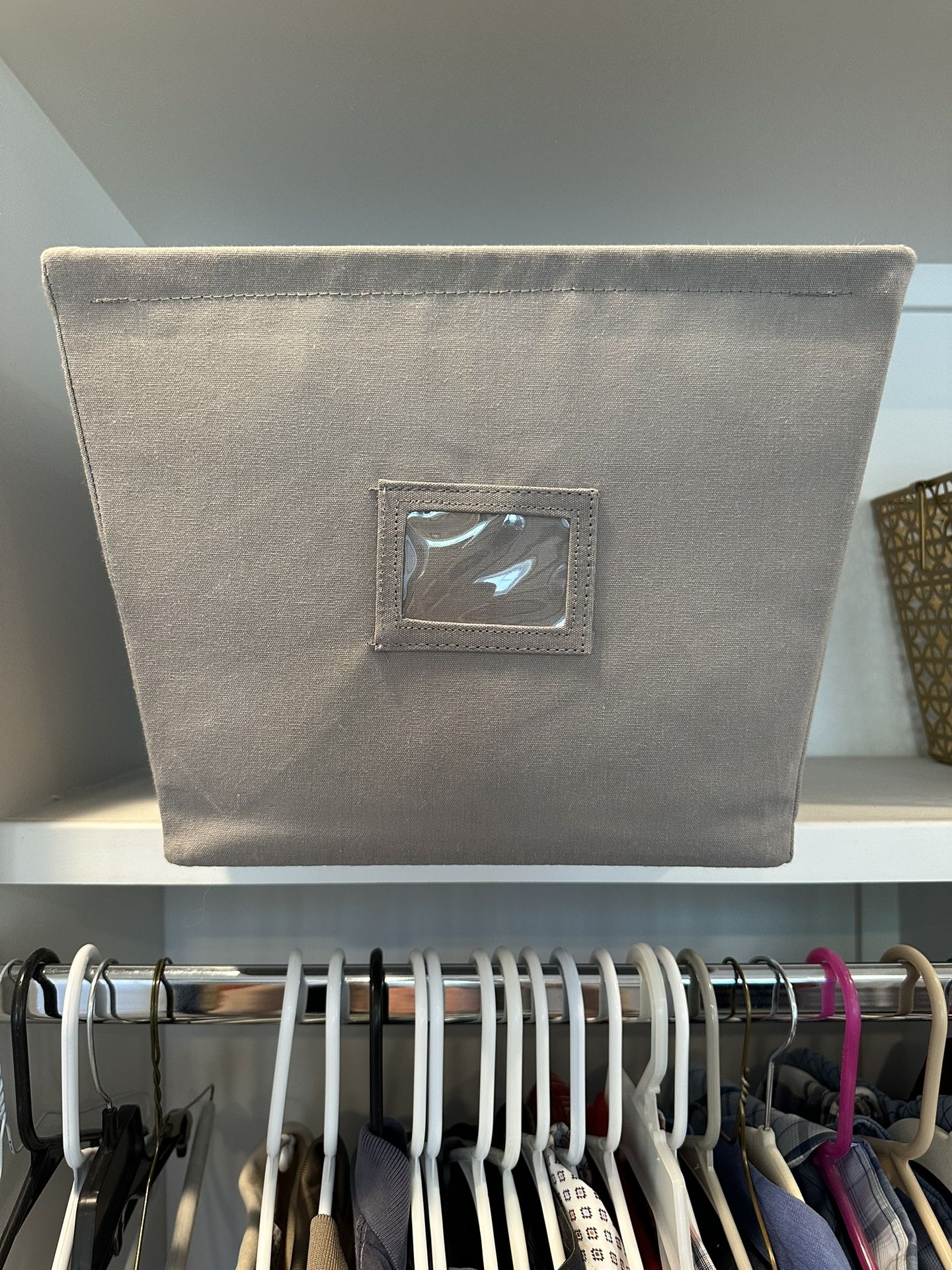 Container Store Gray Storage Organizer Bins