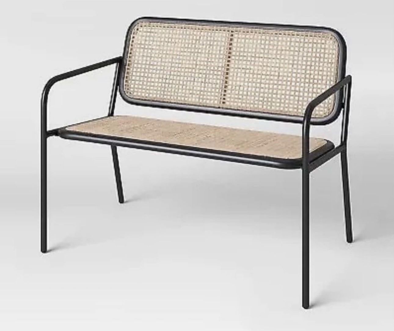 Boda Caning Patio Dining Bench Brown/Black Project 62