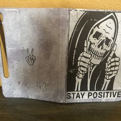 New Samsung Skull Tablet Case. Stay Positive 