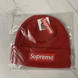 Supreme Red Box Logo Beanie