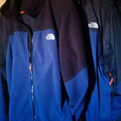 The North Face 2 in 1 winter Jacket together $325 or buy separate, winter Fleece $125 & its shell $175 cash & pick up 