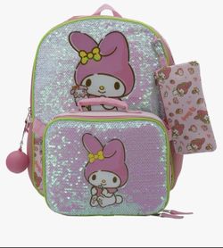 My Melody backpack deal set lunch pale and pencil bag set