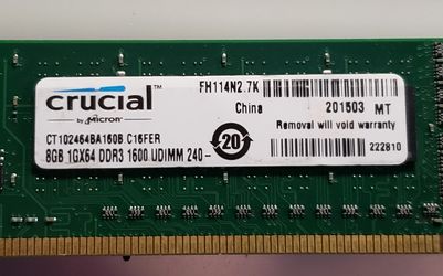 Crucial 8GB Ram