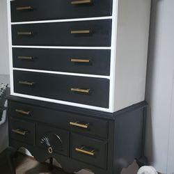🌟 **Refinish Renovation! Highboy Dresser & Armoire with a Modern Style** 🌟 #furniture #Dresser