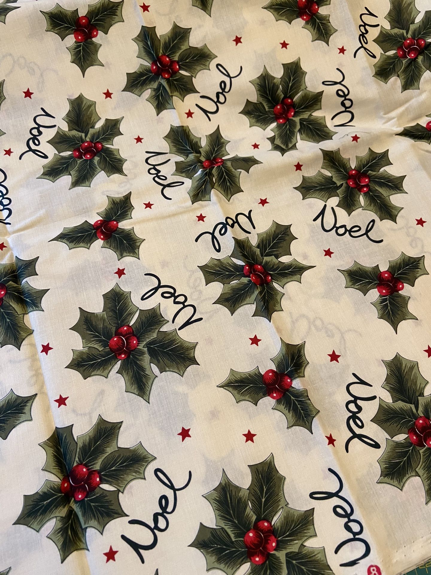Noel And Holly Fabric