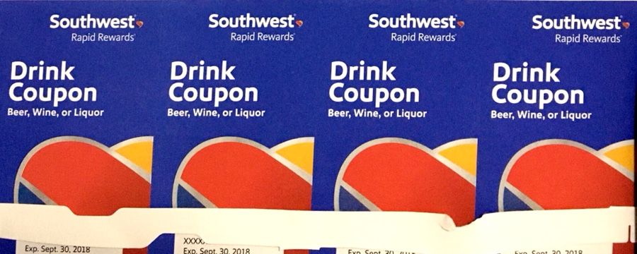 Southwest Airline Drink Coupons