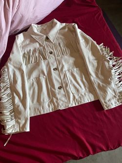Women’s western fringe leather jacket