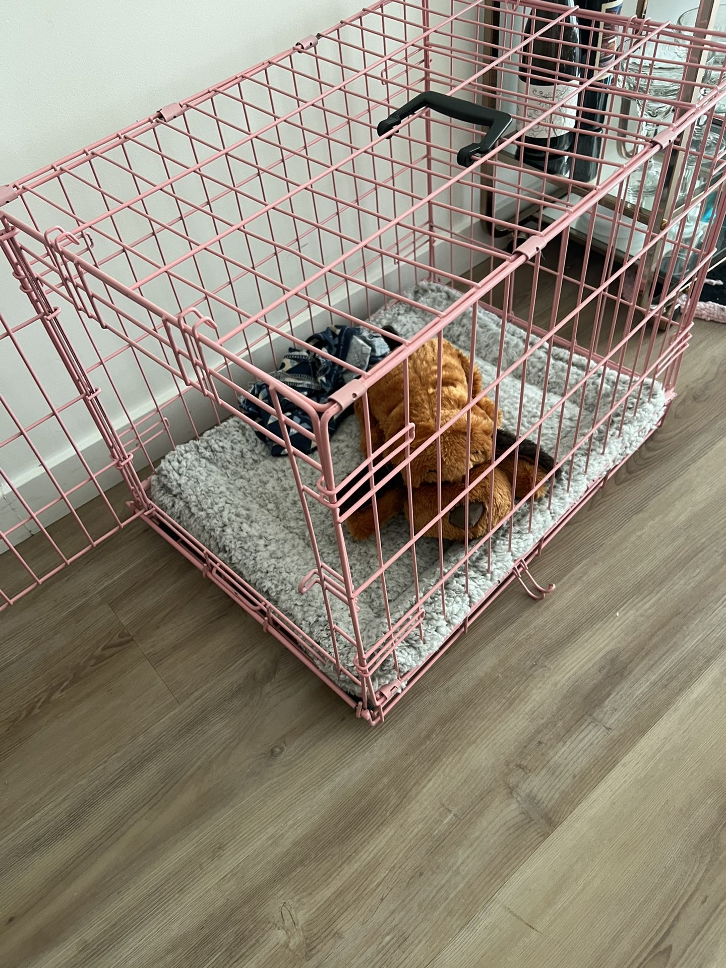 Pink Dog Crate