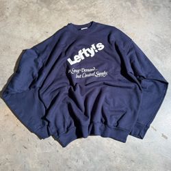 Vintage 90s Hanes lefty’s in great demand but limited supply navy crew neck