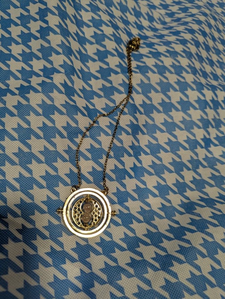 Gold Color Harry Potter Time Turner Necklace