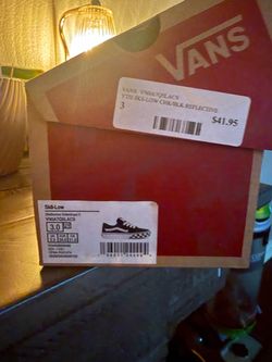 Vans Sk8-Low Youth Checkerboard Black Reflective Size 3