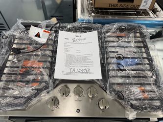 Never used 30” or 36” 5 burner GAS/propane cooktops
