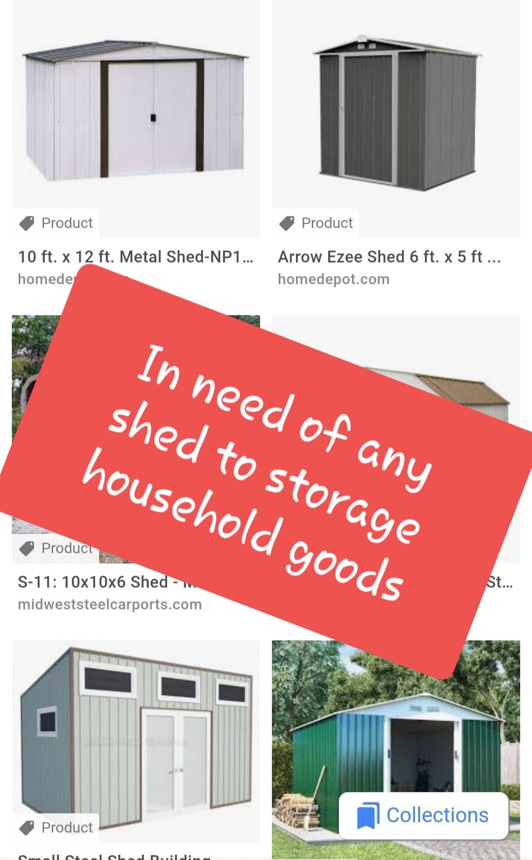 Donate Shed to family of 9, Thank you!