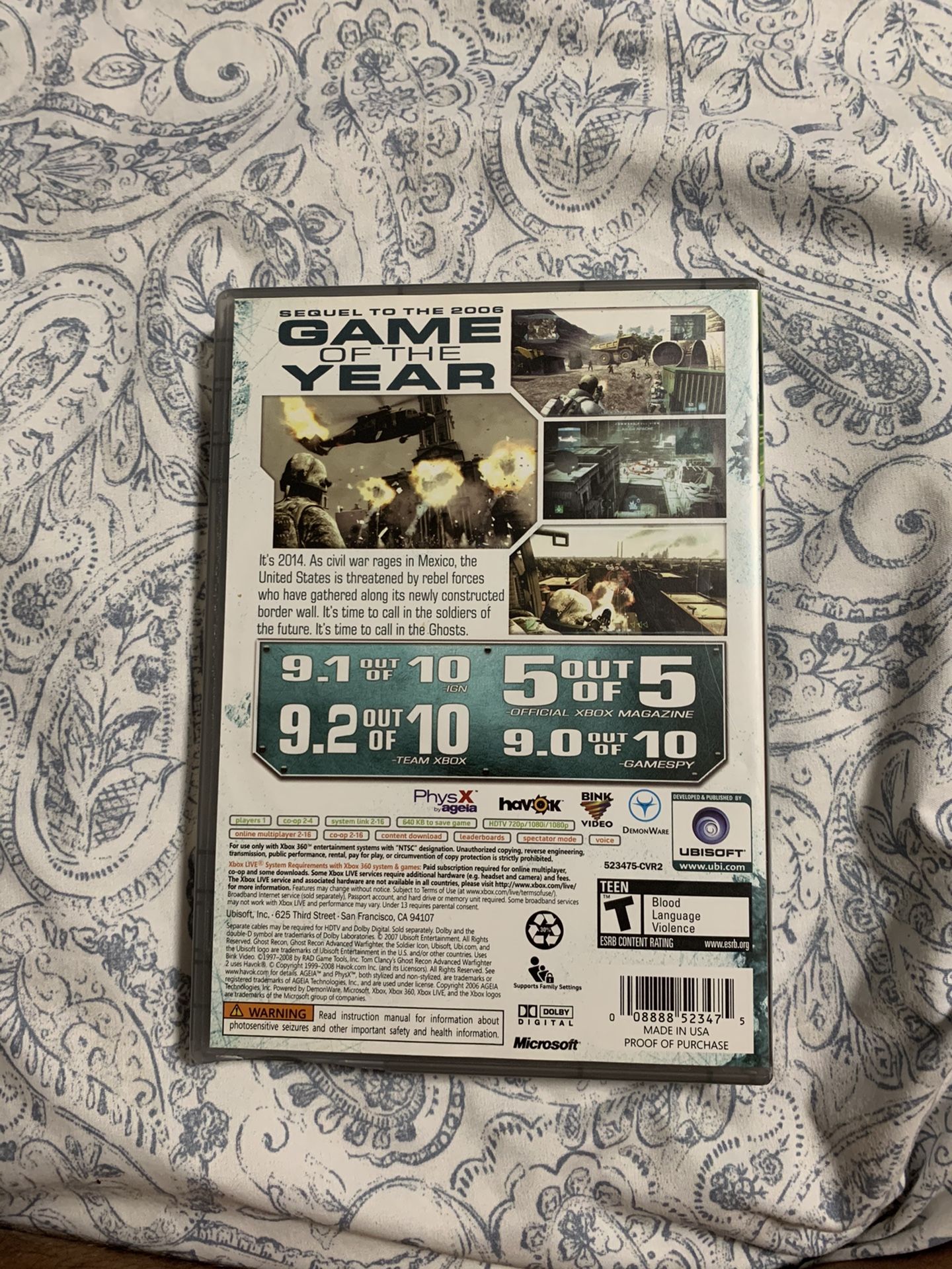 Tom Clancy’s Ghost Recon Advanced Warfighter 2 (Xbox 360)