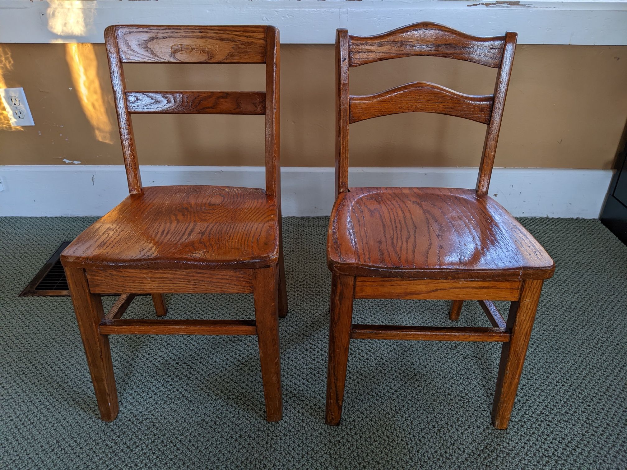 Vintage Children’s Wood Chairs - 2