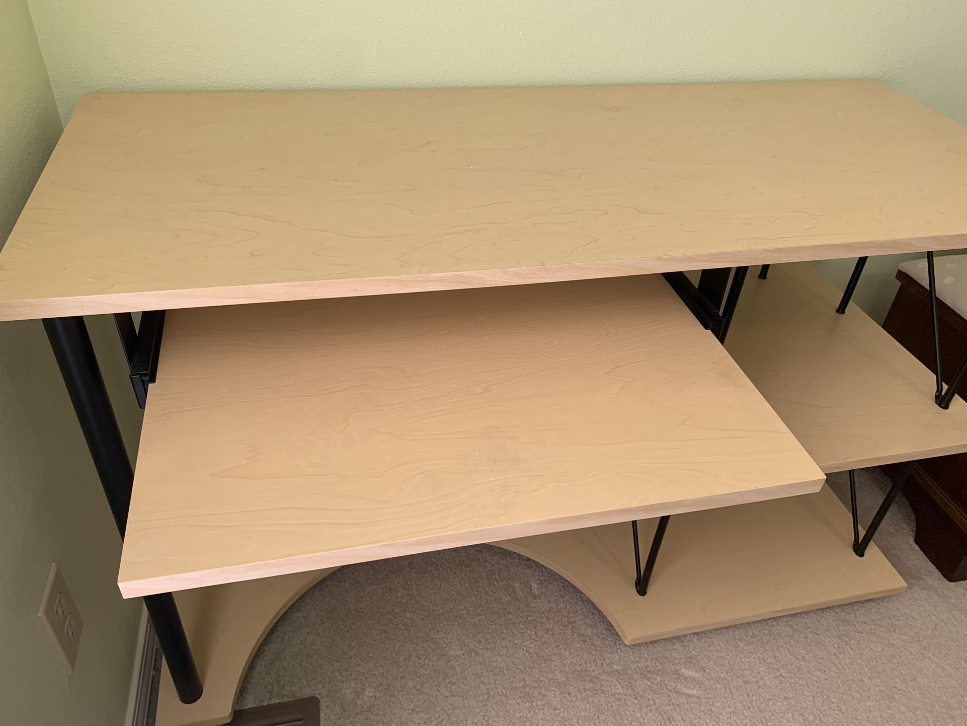Student Computer Desk, Chair And Matching Bookcase