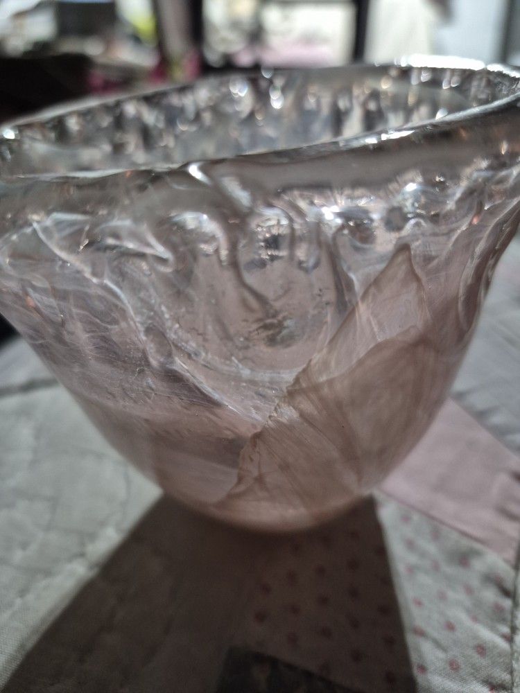 Small Candy Dish Or Vase Pi K Swirl