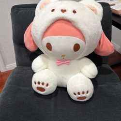 Sanrio My Melody Plushie In Bear Costume