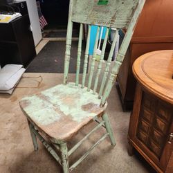 Shabby Distressed Antique Chair