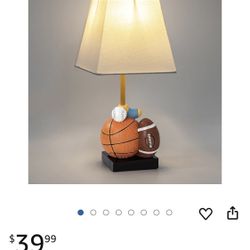 Kids Sports Lamp. Basketball Football Baseball. (brand new) Retail $40ea. Both For $35