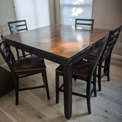 High Top Dining Table W/ 6 Chairs 