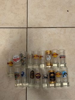 17 Shot Glasses , collection,first person that brings $10 now for everything take it Costa Mesa