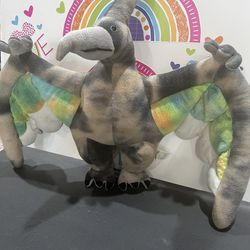 PTERODACTYL  FLYING DINOSAUR 18 INCH SOFT PLUSH!  COLORFUL WINGS