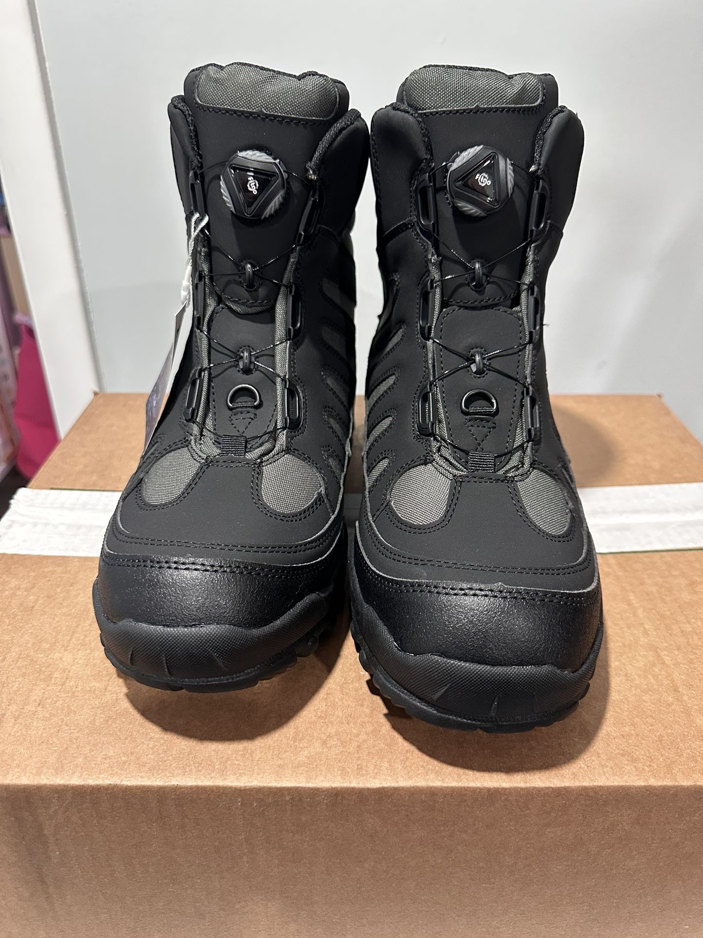 Wading Boots Anti Slip Rubber Rotating Buckle Lacing System Outsole Size 11