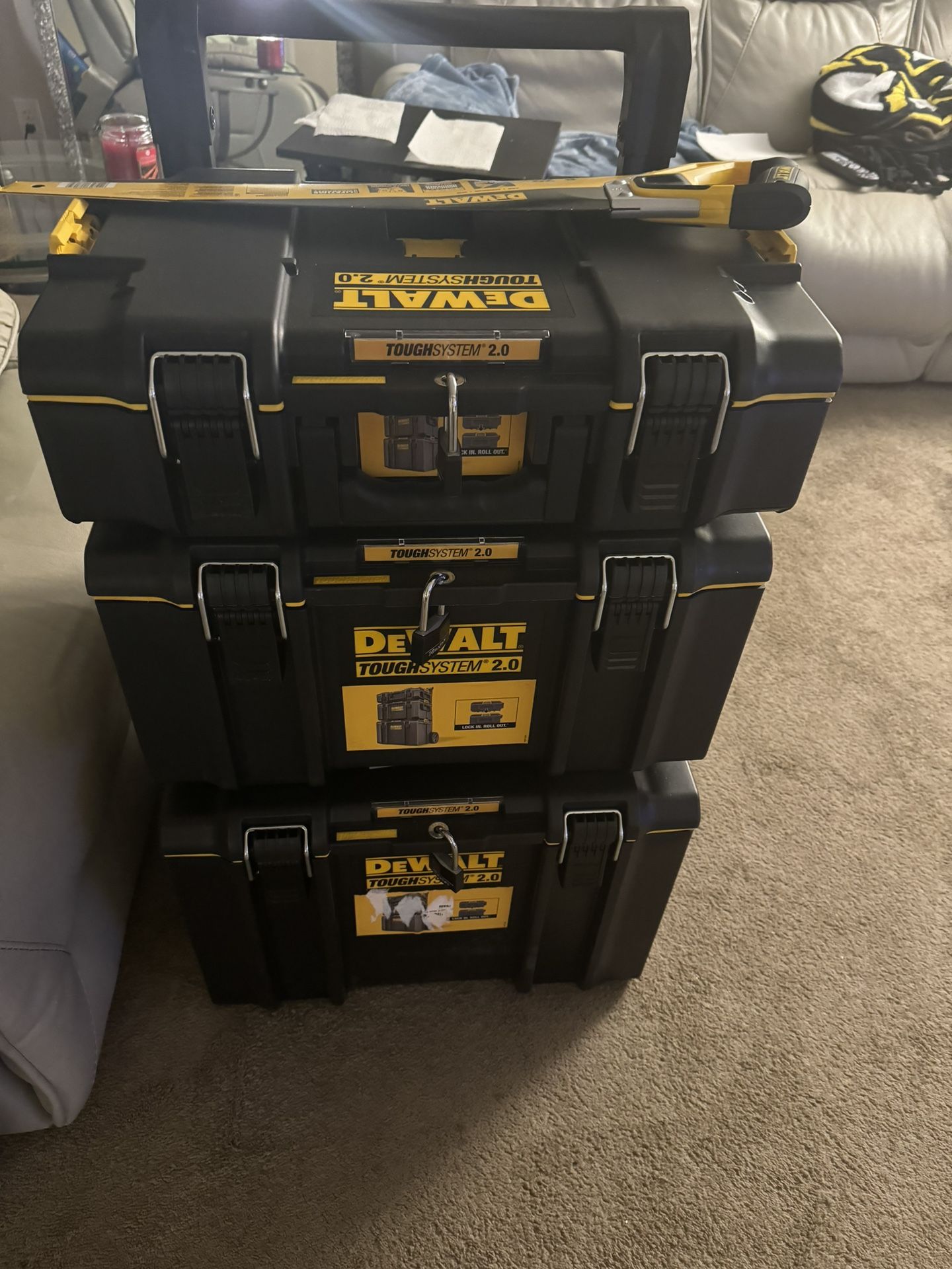 DEWALT 20v TOOLS WITH TOOL CADDY